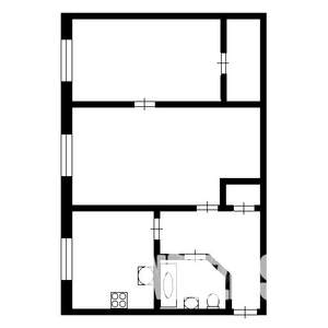 2-к квартира, на длительный срок, 46м2, 5/5 этаж
