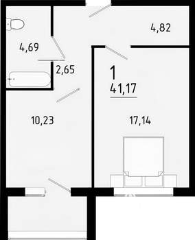 1-к квартира, на длительный срок, 40м2, 8/11 этаж