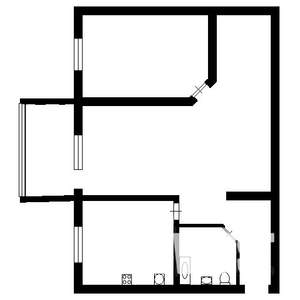 2-к квартира, на длительный срок, 45м2, 2/5 этаж
