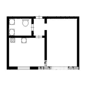 1-к квартира, на длительный срок, 39м2, 3/5 этаж