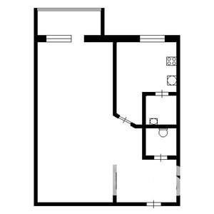 1-к квартира, на длительный срок, 32м2, 1/5 этаж