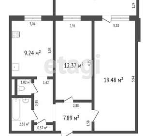 2-к квартира, на длительный срок, 53м2, 8/10 этаж