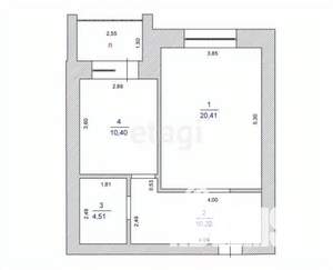 1-к квартира, на длительный срок, 48м2, 4/10 этаж