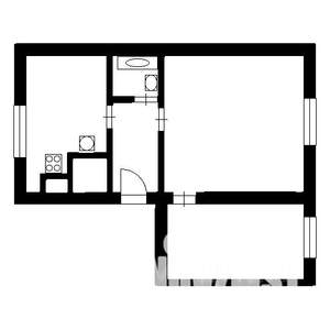 2-к квартира, на длительный срок, 41м2, 2/6 этаж