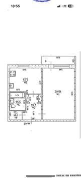 1-к квартира, на длительный срок, 38м2, 2/9 этаж