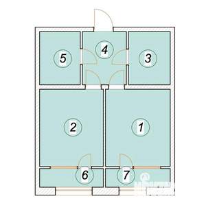 1-к квартира, строящийся дом, 62м2, 3/5 этаж
