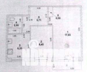 2-к квартира, вторичка, 42м2, 5/5 этаж