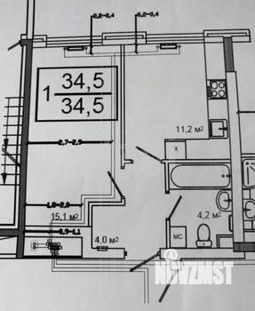 1-к квартира, вторичка, 35м2, 3/23 этаж