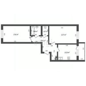 2-к квартира, вторичка, 70м2, 8/8 этаж