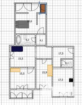 4-к квартира, сданный дом, 115м2, 2/9 этаж