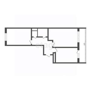 2-к квартира, вторичка, 50м2, 5/5 этаж