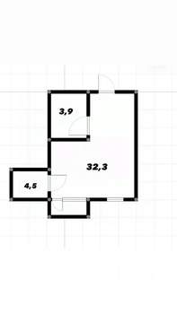 1-к квартира, вторичка, 41м2, 8/9 этаж