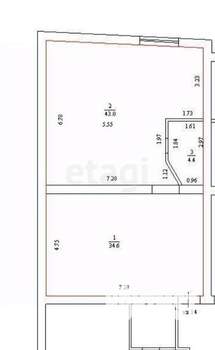 2-к квартира, вторичка, 82м2, 4/4 этаж