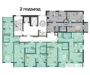 2-к квартира, вторичка, 41м2, 8/14 этаж