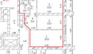 2-к квартира, сданный дом, 62м2, 9/12 этаж