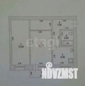 2-к квартира, вторичка, 42м2, 3/4 этаж