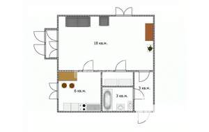 1-к квартира, вторичка, 31м2, 4/4 этаж