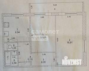 2-к квартира, вторичка, 53м2, 5/12 этаж