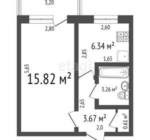 1-к квартира, вторичка, 31м2, 5/5 этаж