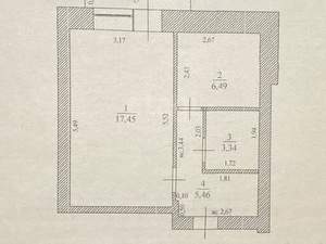 1-к квартира, вторичка, 34м2, 4/5 этаж