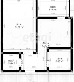 1-к квартира, вторичка, 38м2, 4/9 этаж