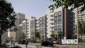 2-к квартира, строящийся дом, 51м2, 7/16 этаж