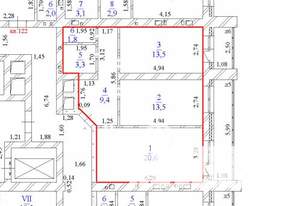 2-к квартира, сданный дом, 62м2, 9/12 этаж