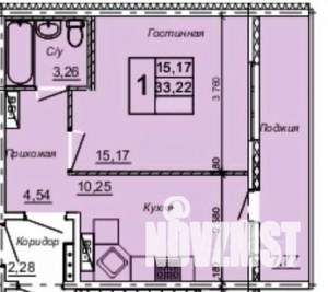 1-к квартира, вторичка, 37м2, 1/9 этаж
