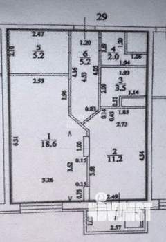 2-к квартира, вторичка, 46м2, 5/24 этаж