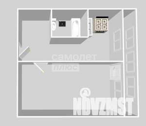1-к квартира, вторичка, 35м2, 9/10 этаж