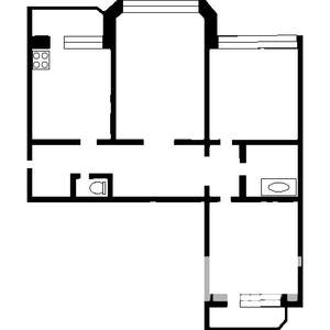 3-к квартира, вторичка, 62м2, 5/9 этаж