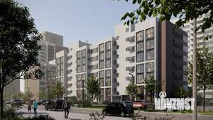 1-к квартира, строящийся дом, 33м2, 9/16 этаж