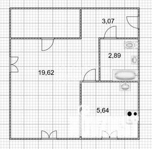 1-к квартира, вторичка, 31м2, 5/5 этаж