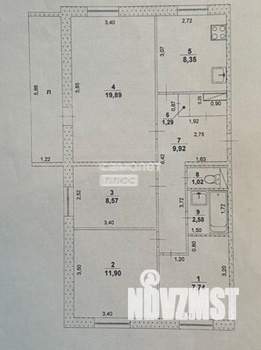 4-к квартира, вторичка, 70м2, 6/9 этаж