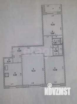 3-к квартира, вторичка, 66м2, 1/9 этаж