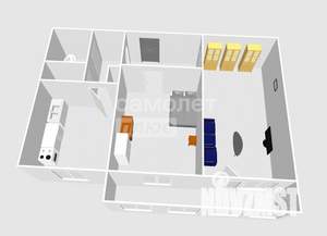 2-к квартира, вторичка, 52м2, 1/10 этаж