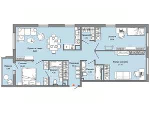 3-к квартира, вторичка, 94м2, 3/9 этаж