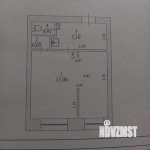 2-к квартира, вторичка, 24м2, 5/5 этаж