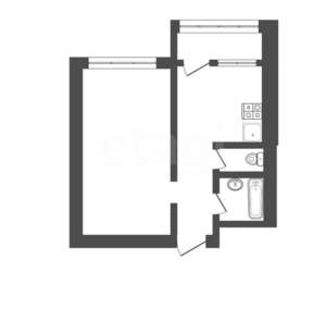 1-к квартира, вторичка, 33м2, 3/9 этаж