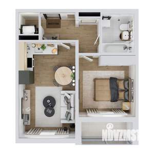 2-к квартира, вторичка, 41м2, 1/14 этаж