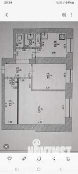 2-к квартира, вторичка, 43м2, 8/9 этаж