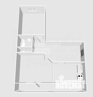 2-к квартира, вторичка, 50м2, 5/5 этаж
