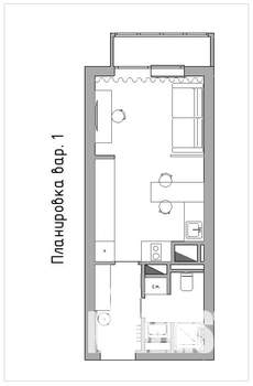Студия квартира, вторичка, 26м2, 10/20 этаж