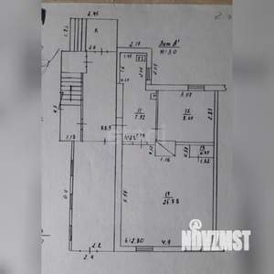 2-к квартира, вторичка, 43м2, 1/2 этаж