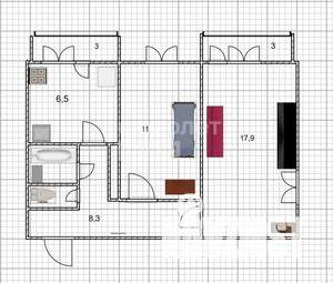 2-к квартира, вторичка, 49м2, 5/9 этаж