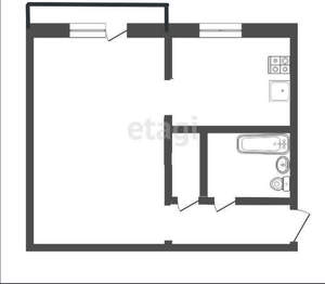 1-к квартира, вторичка, 31м2, 3/9 этаж