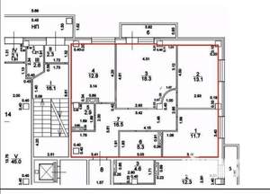 3-к квартира, вторичка, 81м2, 2/19 этаж