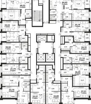 2-к квартира, вторичка, 36м2, 11/24 этаж