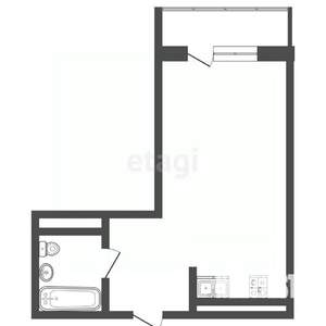 Студия квартира, вторичка, 26м2, 8/16 этаж