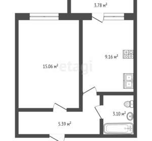 1-к квартира, вторичка, 36м2, 6/11 этаж
